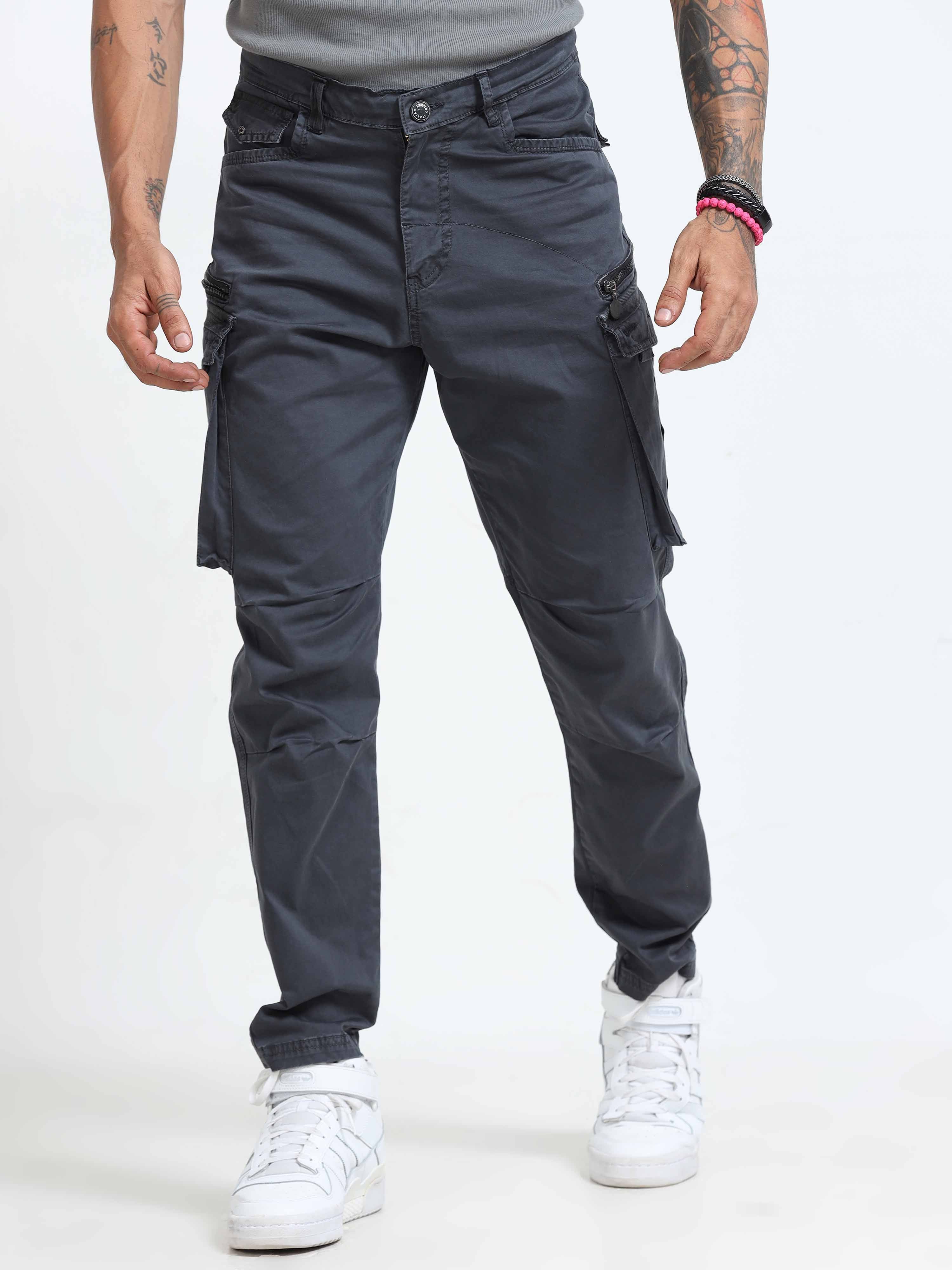 Cargo Pants In Ash Blue