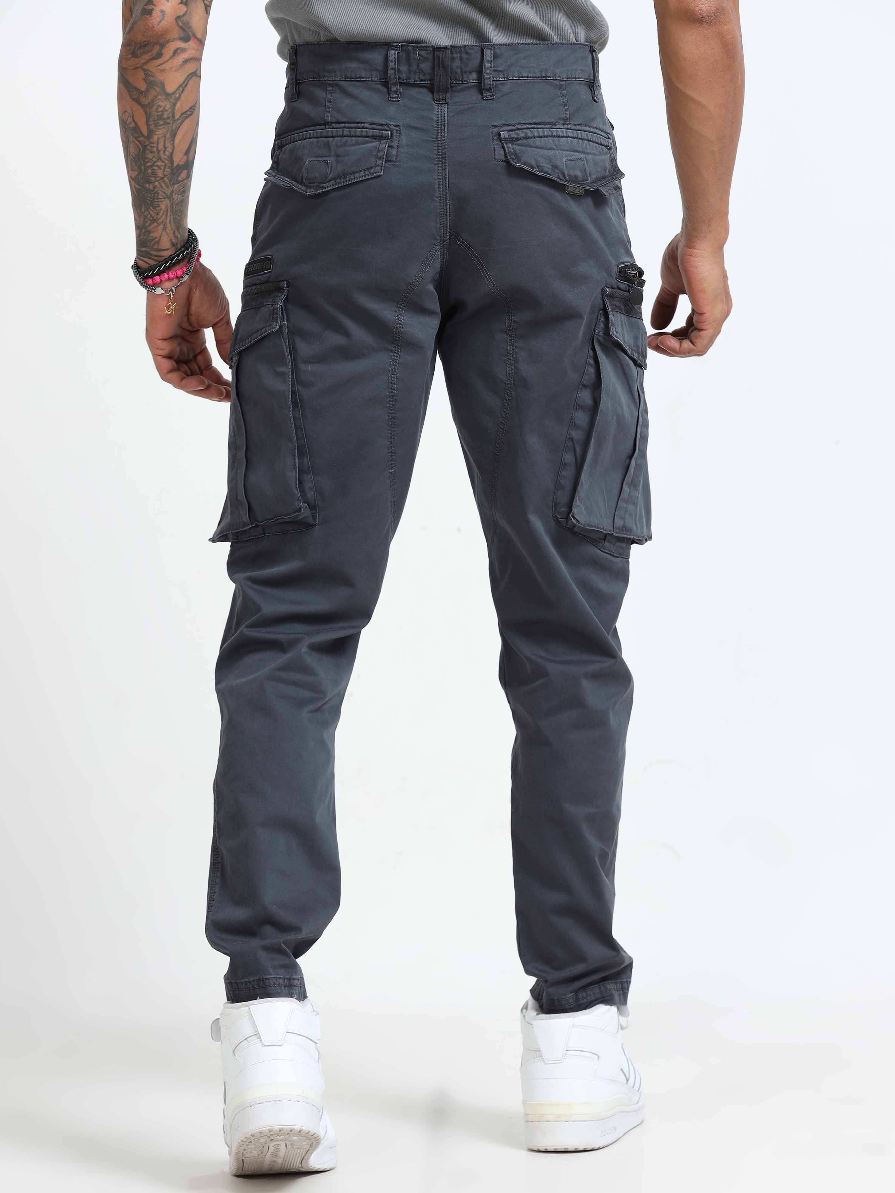 Cargo Pants In Ash Blue