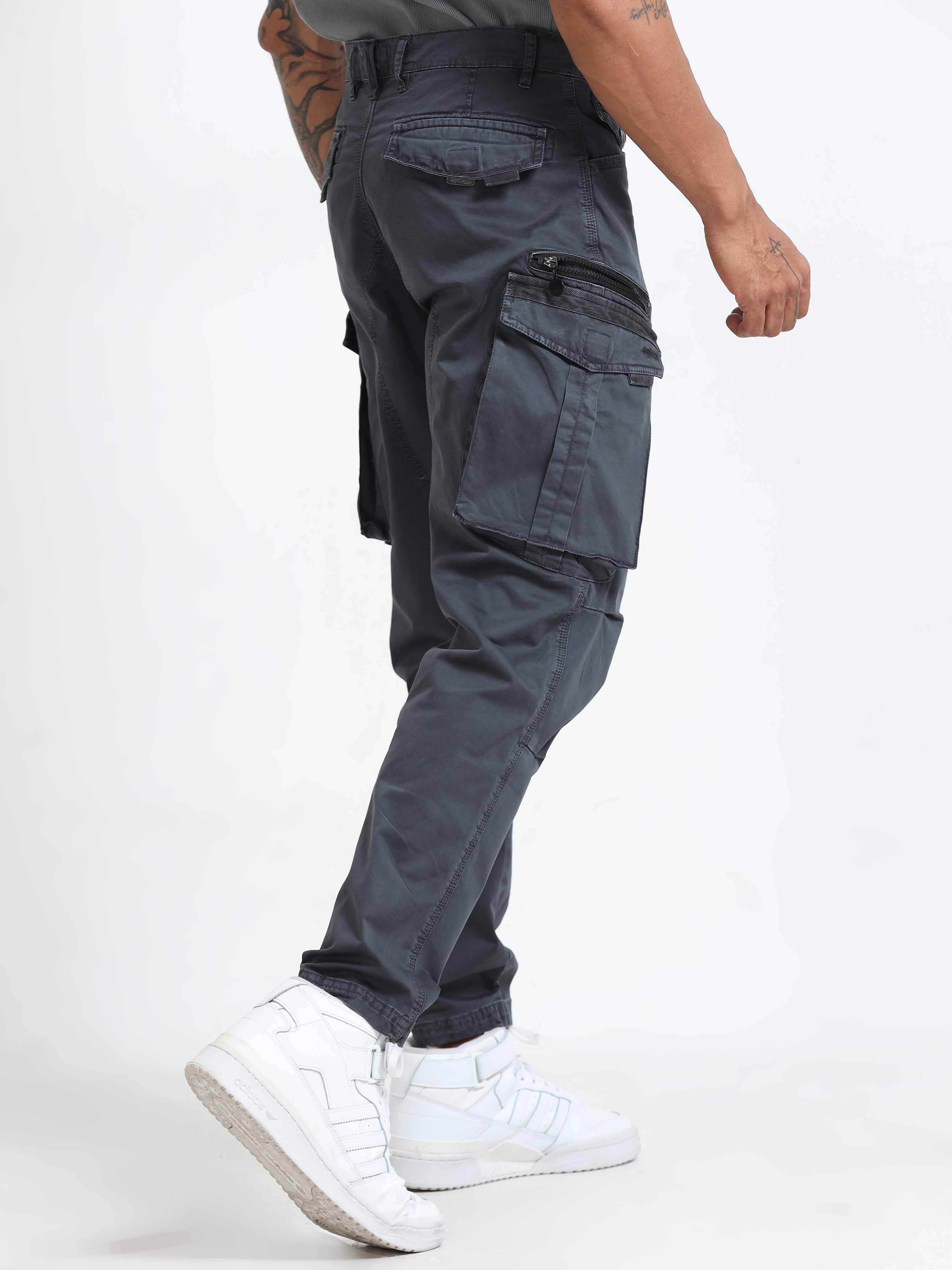 Cargo Pants In Ash Blue