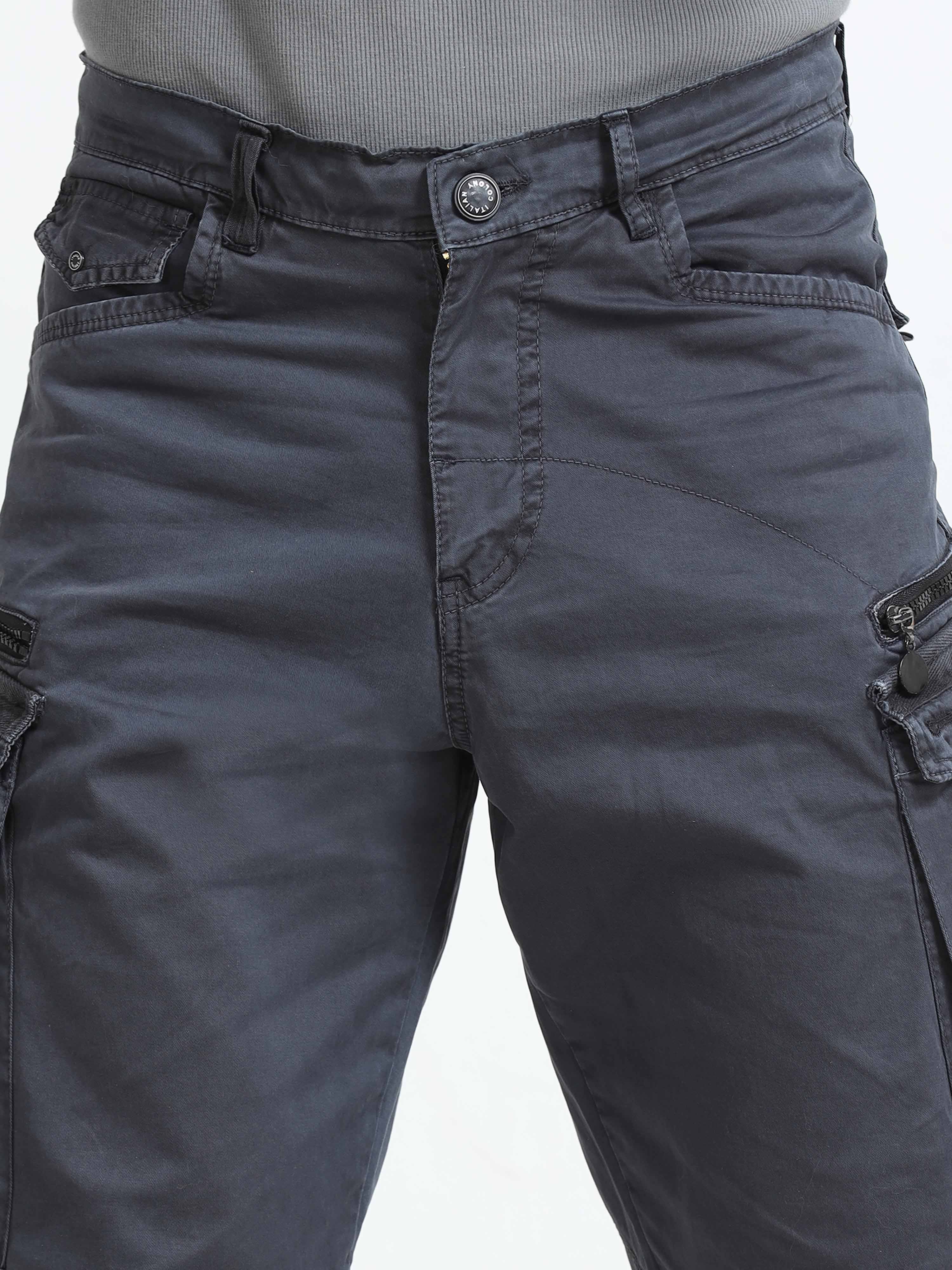 Cargo Pants In Ash Blue