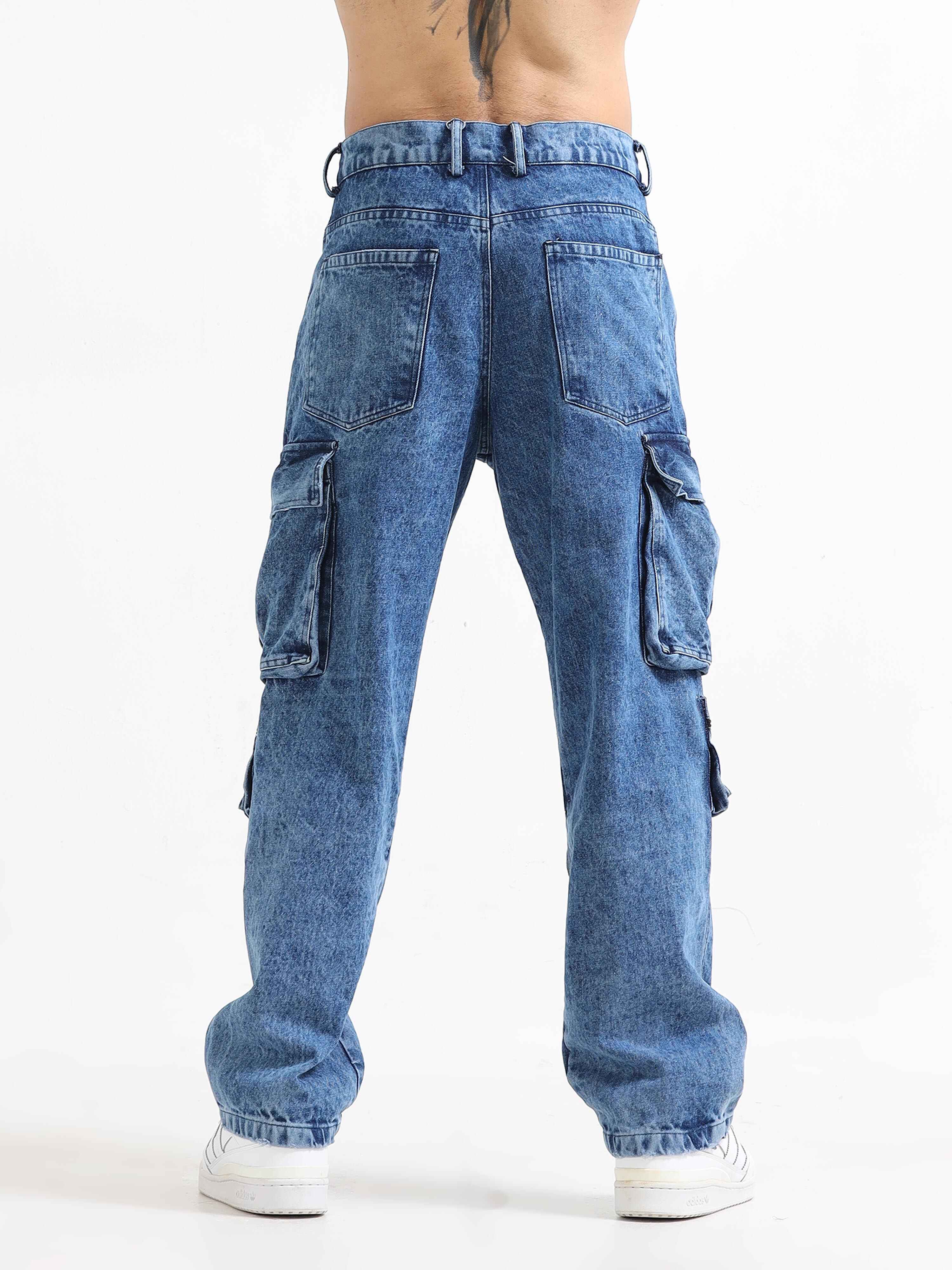 Wore-out Utility Pant Denim In Blue for men