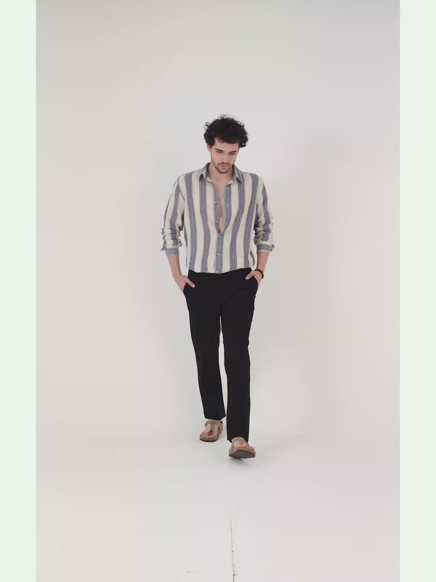 Buy online White Linen Pleated Trousers Formal from Bottom Wear for Men by  Park Avenue for ₹1349 at 50% off | 2024 Limeroad.com