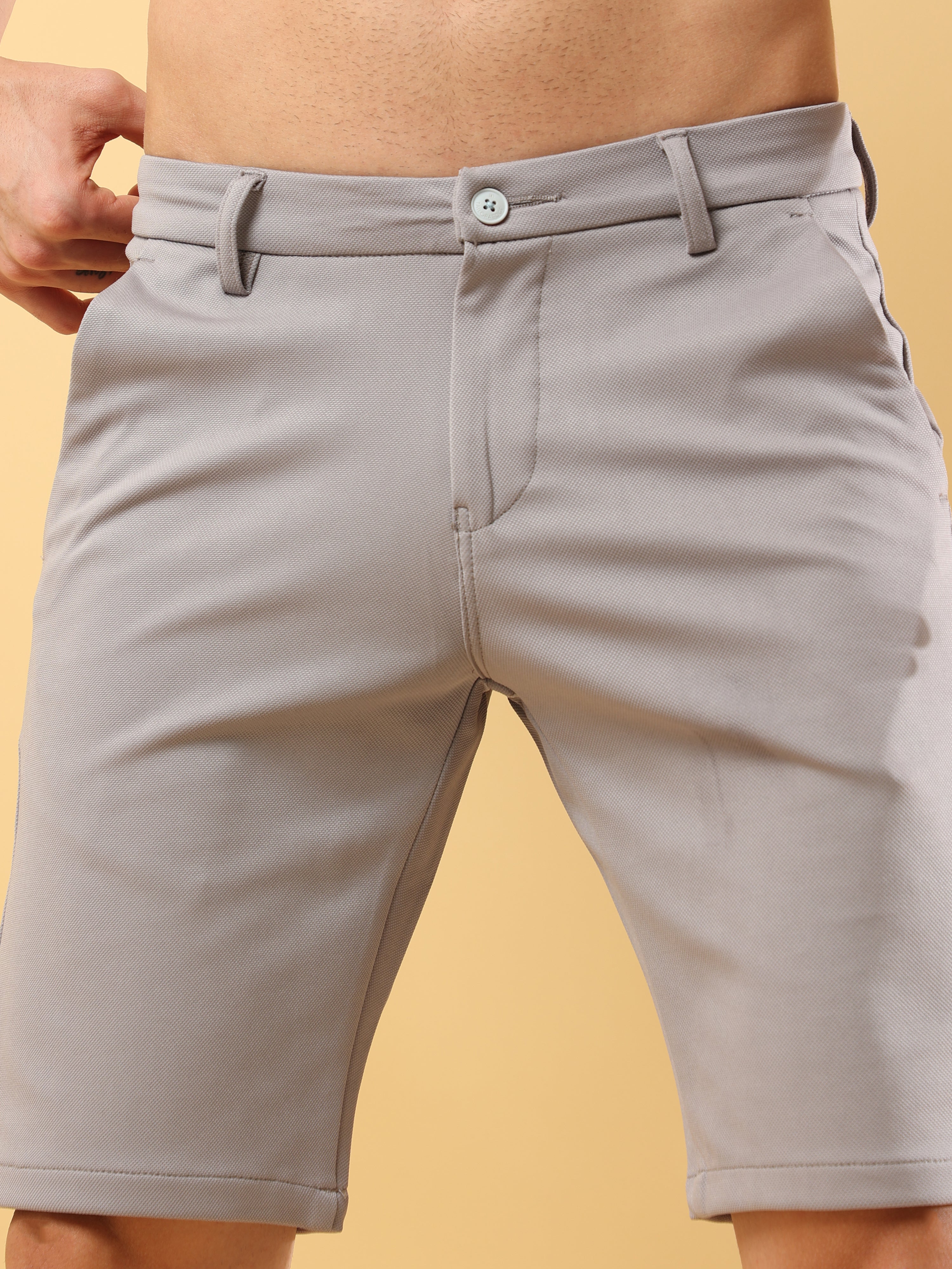 Power Stretch Light Grey Shorts