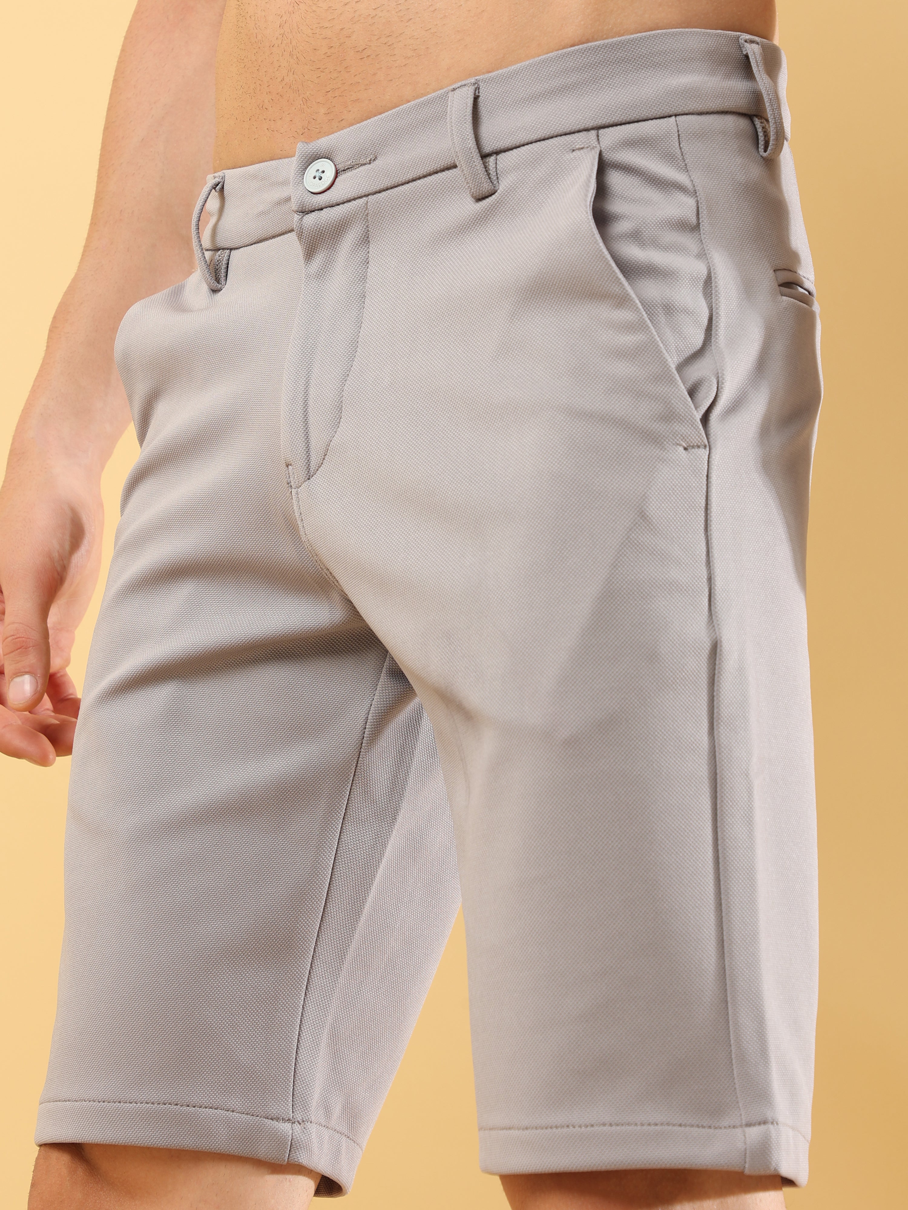 Power Stretch Light Grey Shorts