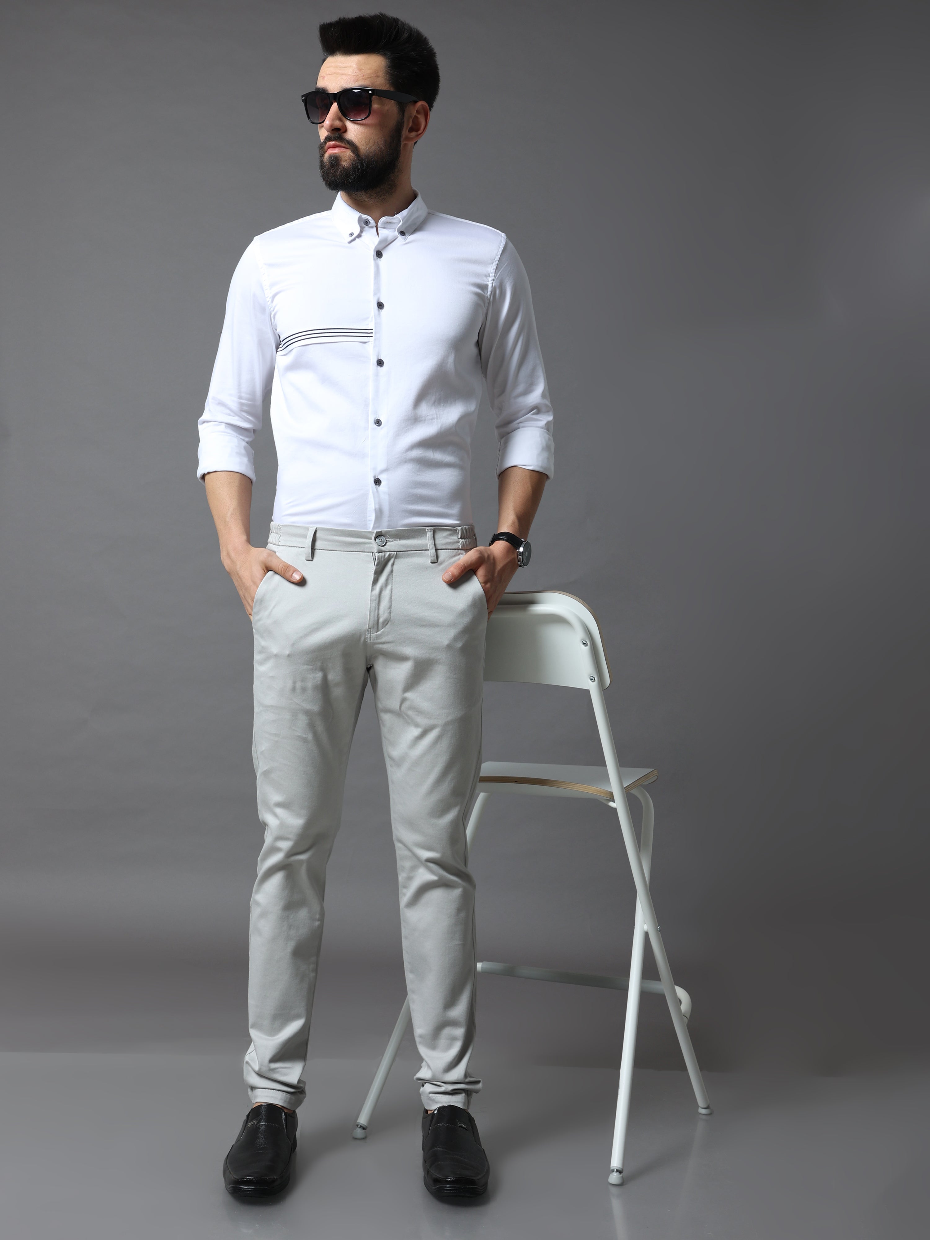 We Perfect Regular Fit Men White Trousers - Buy We Perfect Regular Fit Men White  Trousers Online at Best Prices in India | Flipkart.com