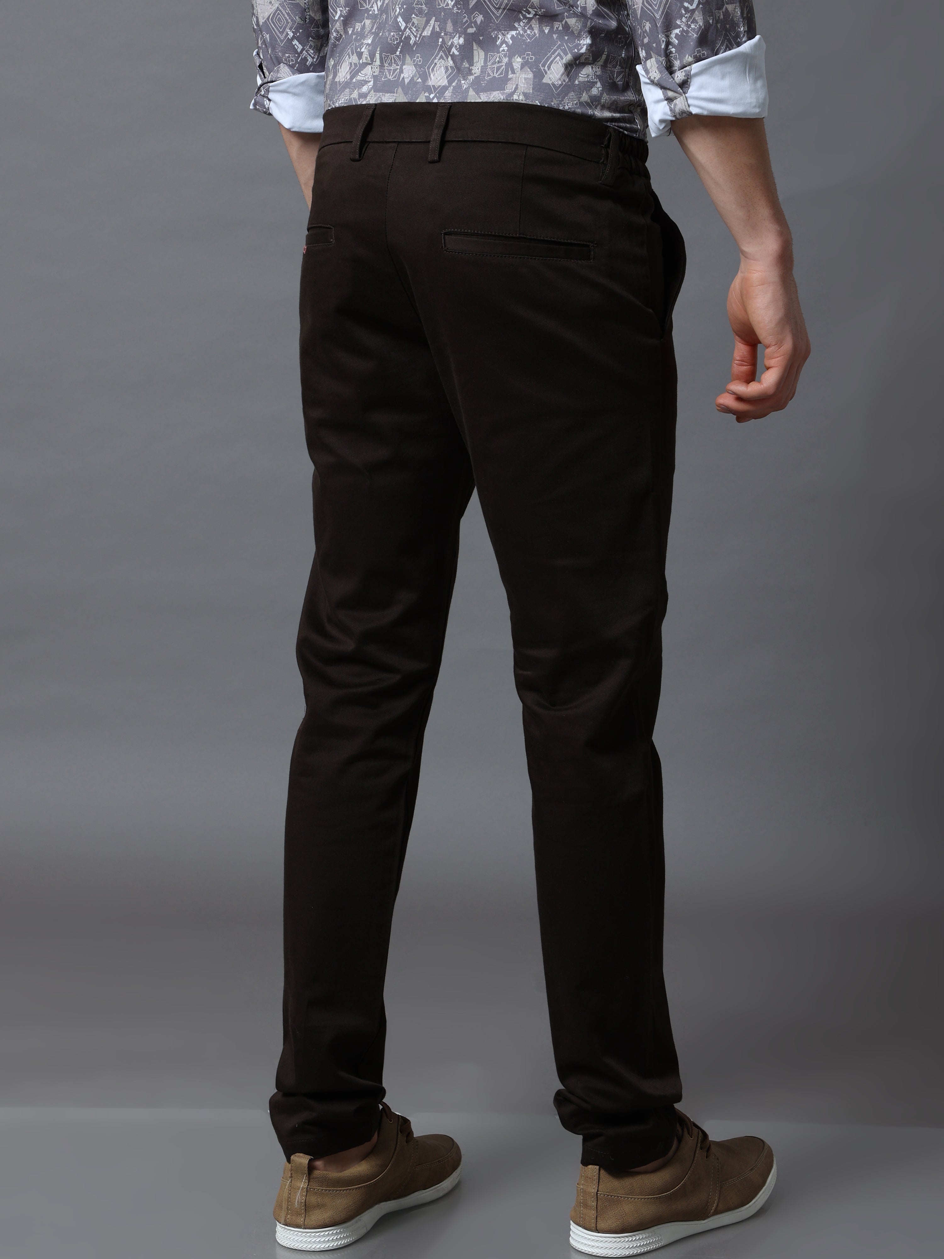 Buy EDRIO Brown Regular Fit Trousers for Women Online @ Tata CLiQ
