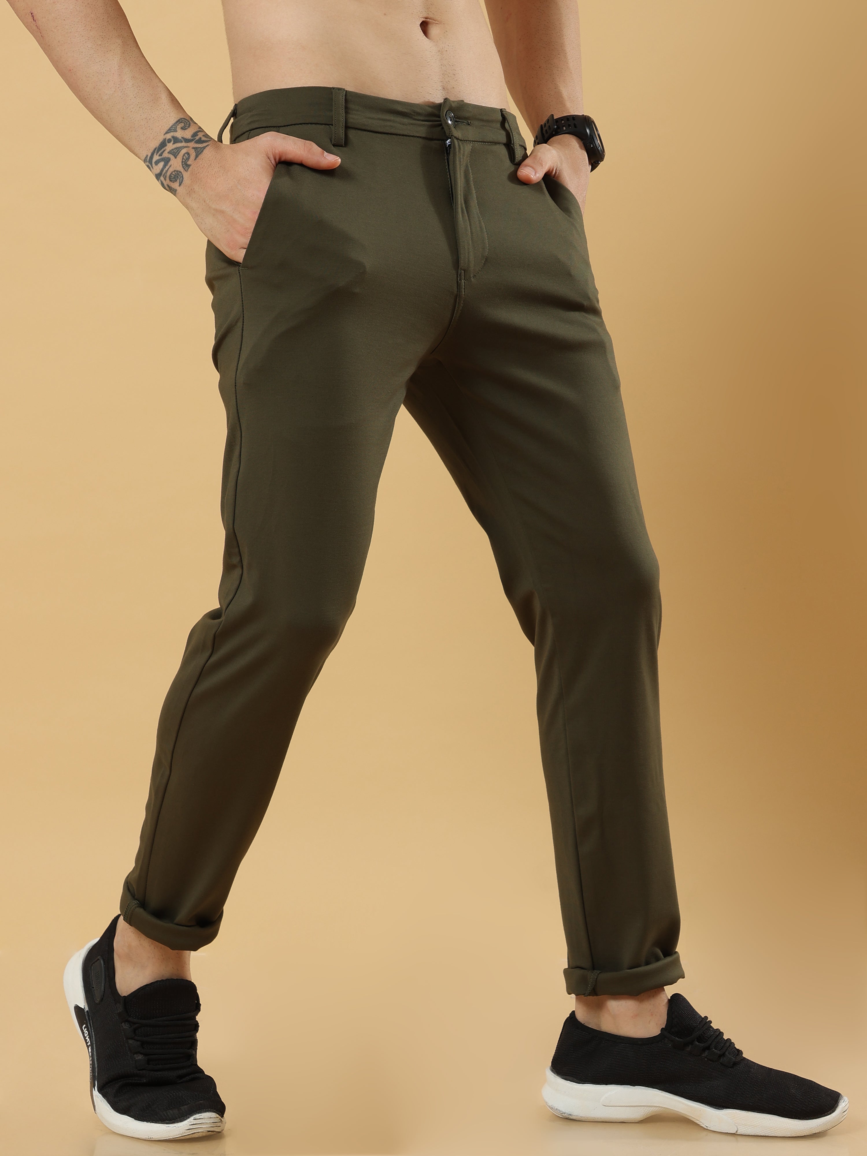 Racing Green Olive Green Trousers