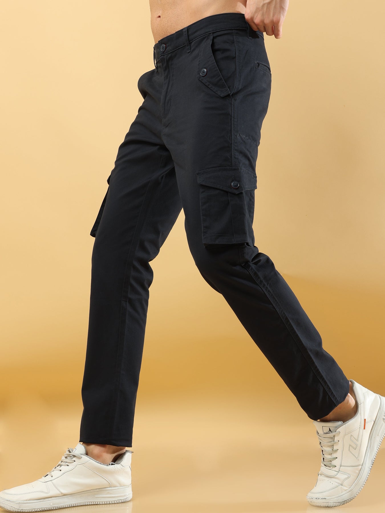 Buy Genre Over Navy Blue Cargo Pants Outfit  Address Apparels