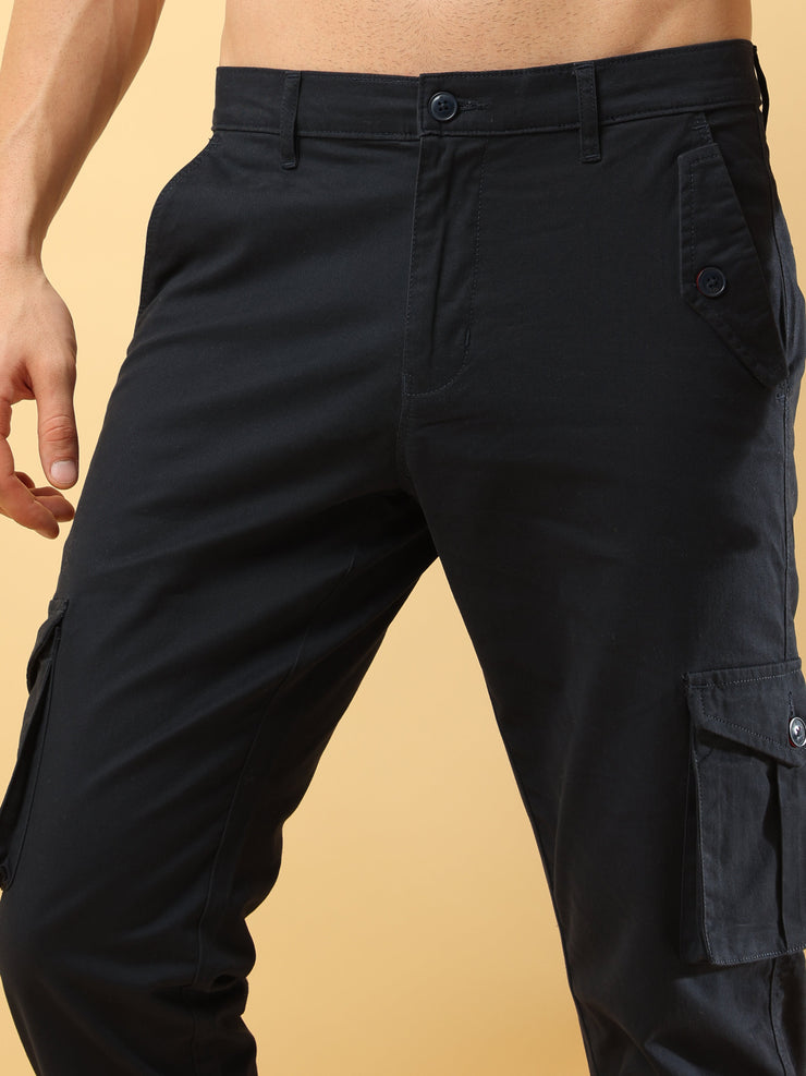 Buy Navy Blue Ripstop Adventure Cargo Pants For Men Online In India