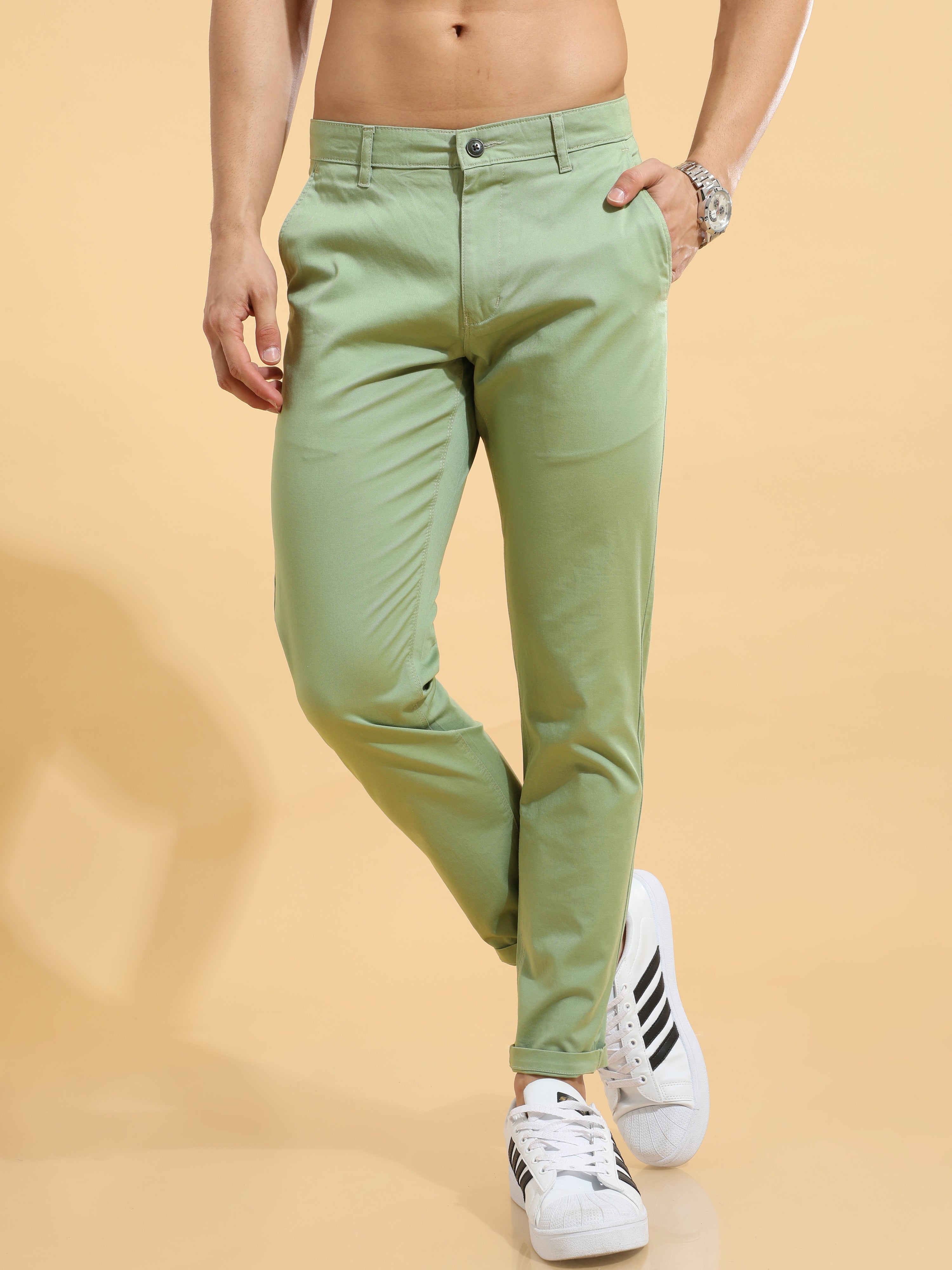 Men's Green Trousers | M&S